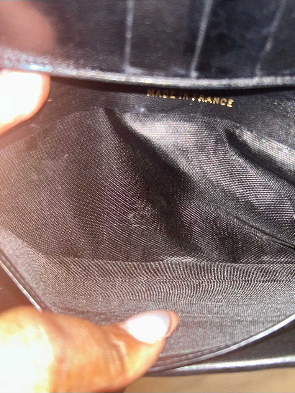 CHANEL Black Lambskin Leather Long Wallet